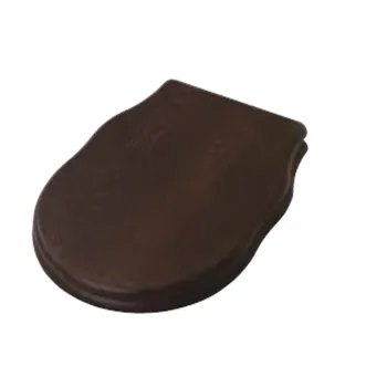 Сиденье для унитаза Artceram HERMITAGE микролифт, орех/хром HEA004 71