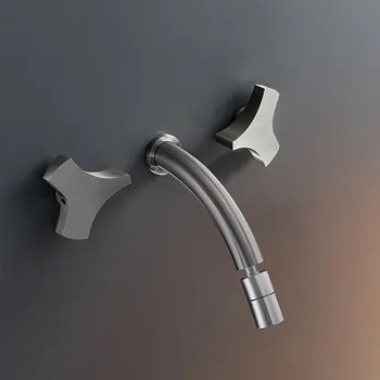 Смеситель для ванны CЕА Design Ziqq ZIQ 09 L с гибким изливом сталь