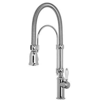 Смеситель для кухни Fima Carlo Frattini Kitchen ручной душ 2 режима, вращающийся излив, хром F7030CR