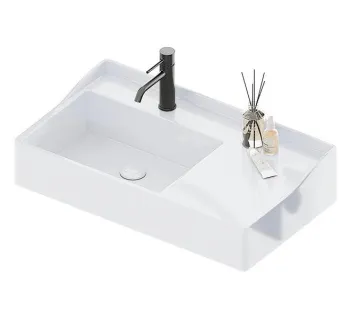 Раковина накладная Cielo Siwa SWLASF 90 см белый