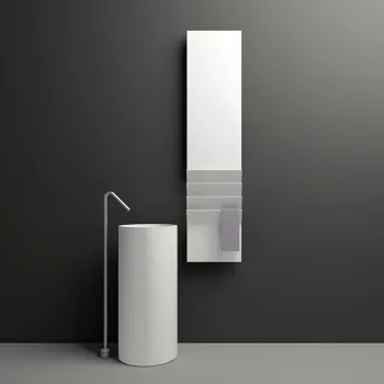 Полотенцесушитель электрический Antrax Flaps B H201xL35 600 Вт, белый матовый ECFPB201001T/BCOR