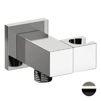 Держатель ручного душа Remer с подключением шланга никель брашированный (NP) 337SNP