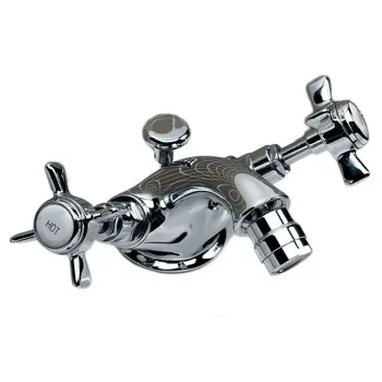 Смеситель для биде с донным клапаном Devon&Devon Coventry жёсткая трубка подводка воды хром MARF25CR