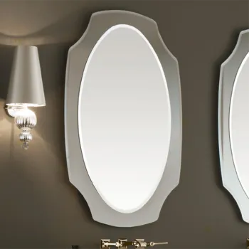 Зеркало Vitage Milldue Edition NOTRE DAME 678х1100х30, с фигурной рамой из скошенного дымчатового зеркала, 8305.71