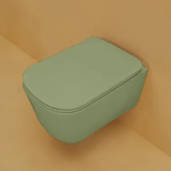 Унитаз подвесной Kerasan Tribeca 55 511411 c креплением WB9N, Verde muschio