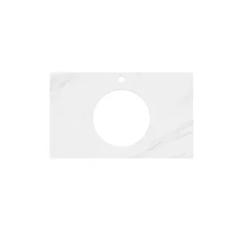 Столешница из керамогранита для накладных раковин Монте Тиберио Kerama Marazzi Plaza 80 см белый натуральный PL5.SG507120R\80