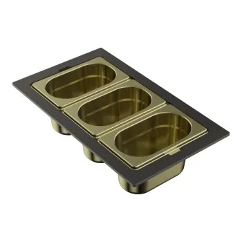 Контейнер Omoikiri DC-04-3-LG светлое золото 4999089