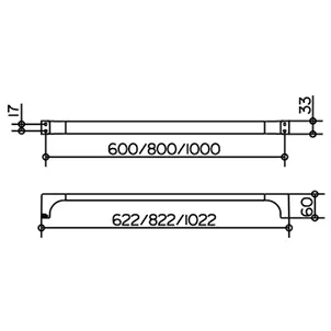 Полотенцедержатель Keuco Edition 11101010800 хром