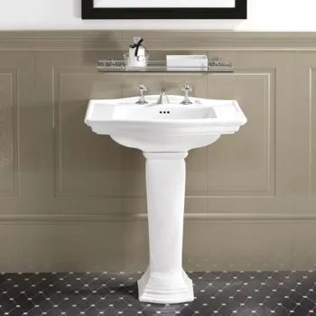 Раковина Devon&Devon Westminster 69х49 с 3 отверстиями под смеситель белый IBLG3FWES