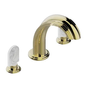 Смеситель на борт ванны THG Naiade A2F-F01-25SG полированное золото