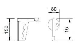 Дозатор для жидкого мыла Nofer Inox цилиндрический 03003.B