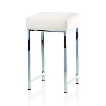 Табурет Decor Walther DW 64 30x30x52cм, хром/белый 502804