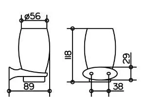 Держатель со стаканом Keuco 3850019000