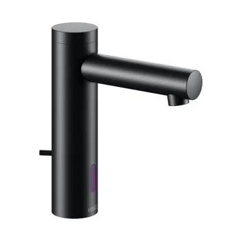 Электронный смеситель для раковины Keuco Ixmo 59512371100 работает от сети, черный