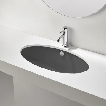 Раковина встраиваемая Simas LFT Spazio LFT74antacite matt 66 см черный