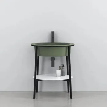 Раковина встраиваемая Cielo I Catini Catino Oval CALAOF AG 70 см зеленый