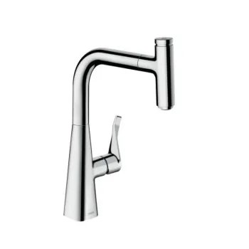 Смеситель для кухни Hansgrohe Metris Select 14857000, хром