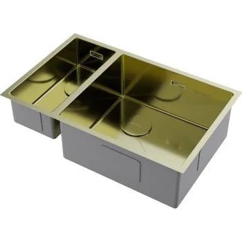 Мойка кухонная Omoikiri Taki 69-2-U/IF-LG светлое золото R 4993184