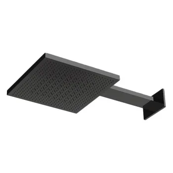 Верхний душ Almar 30х30, 2 режима, с настенным держателем, черный металл брашированный pvd E044277.AB