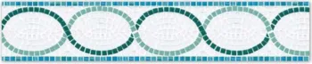 Бордюр из стеклянной мозаики Trend Aquatica Lambada mod. 28.1c h=12.7c