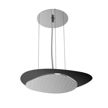 Верхний душ Cloud Fima Carlo Frattini Wellness подвесной, потолочный монтаж, верхняя пластина черная, хром F2651NCR