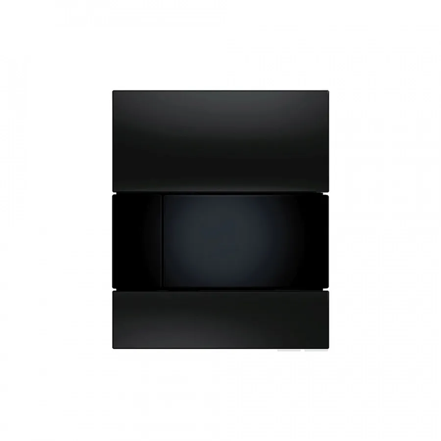 Клавиша смыва Tece Square Urinal 9242809 черное стекло. кнопка черная