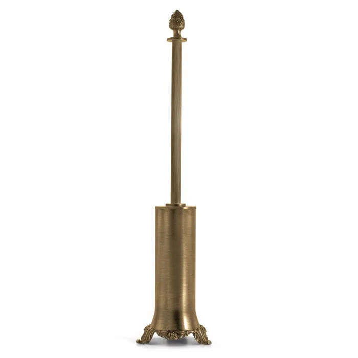 3SC Bally Туалетный ёршик напольный, ручка Queen, цвет: золото 24к. Lucido FSM17/01GD