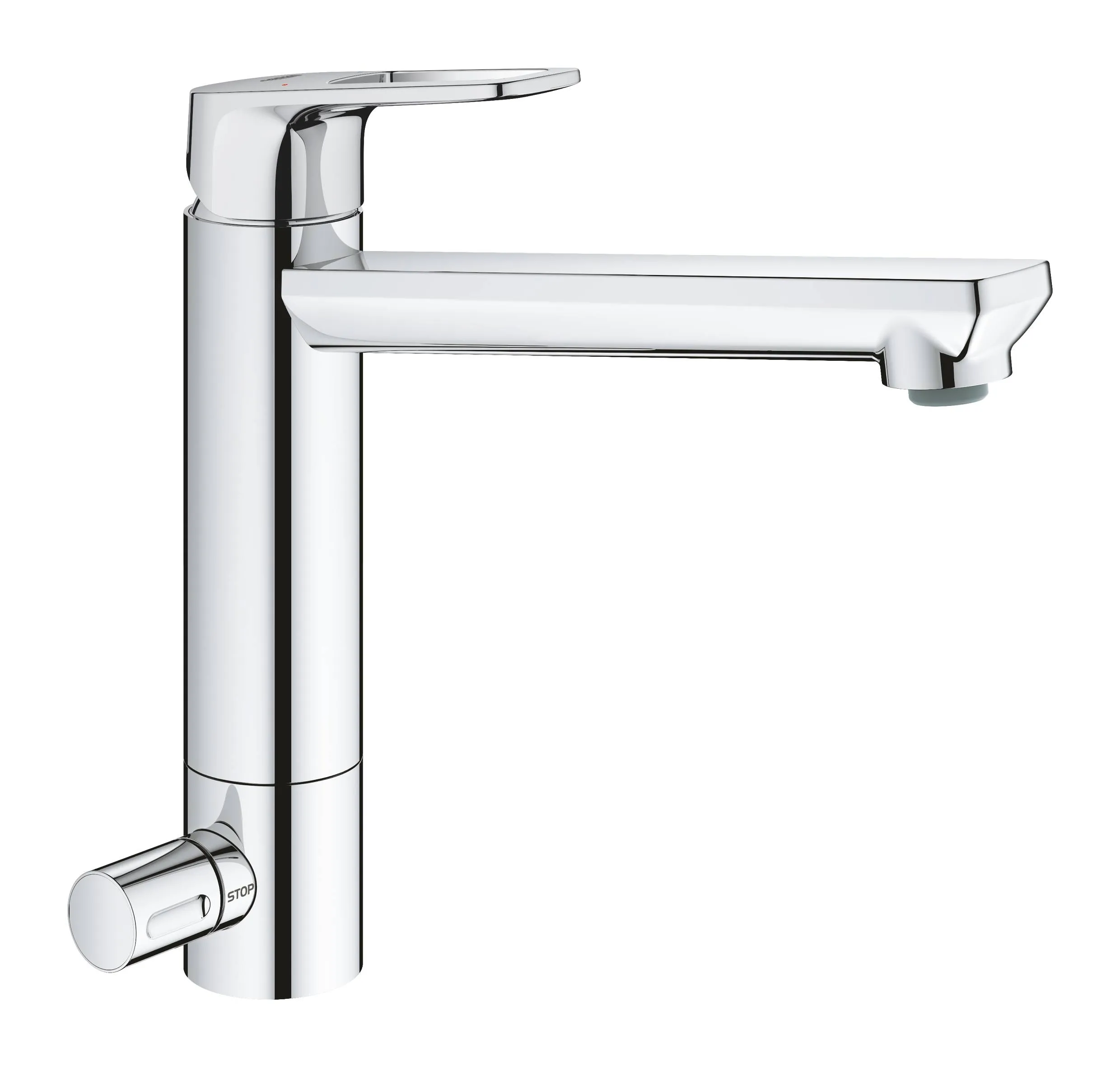 Смеситель для кухни GROHE BauLoop с запорным вентилем, средний излив, хром 31713000