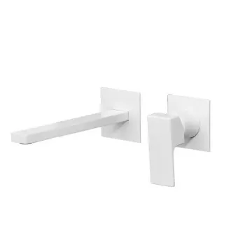 Смеситель для раковины встраиваемый Gattoni Kubik 2537/25BO белый