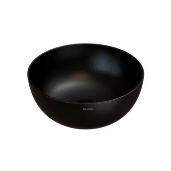 Раковина Globo T-Edge для установки на столешницу размер 37 см диаметр цвет ar (Nero opaco B6T37AR