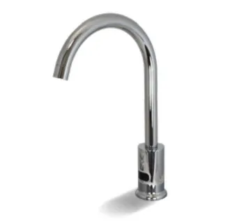 Автоматический кран Nofer для раковины с высоким поворотным изливом 07262.B