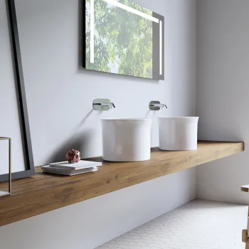 Раковина-чаша Kerasan The New Yorker на столешницу D400, белый глянцевый 564401