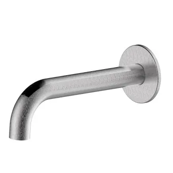 Настенный излив для ванны Bossini Nobu 25 мм. соединение 1/2&rdquo;M.250 мм. цвет Mat brushed S.S.