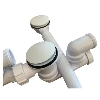 Слив-перелив KNIEF  для ванны системы click-clack цвет белый матовый 0100-091-06S WM