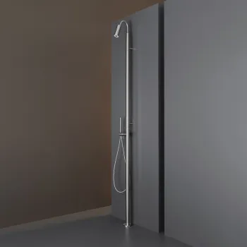 Смеситель для ванны CЕА Design Gradi GRA 26 PG L с гибким изливом сталь