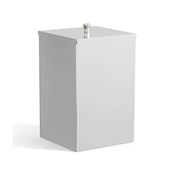 Ведро мусорное с крышкой Devon&Devon Cube хром CUBE306CR