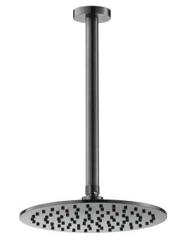 Потолочный верхний душ  (кронштейн 30см) Benesque Lumiere 22010703 черный брашированный