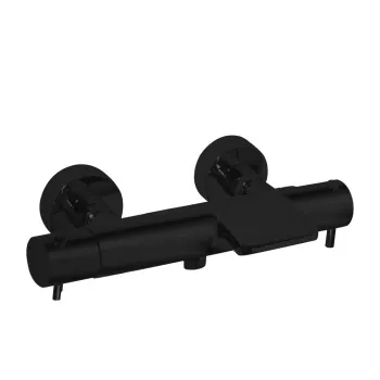 Смеситель термостатический Ramonsoler Odisea для ванны с каскадным изливом черный 393901SNM