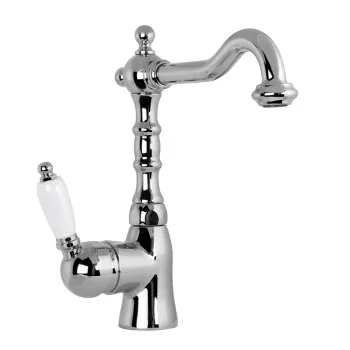 Смеситель для раковины с высоким изливом Gattoni Orta 2741/27C0 OLD хром