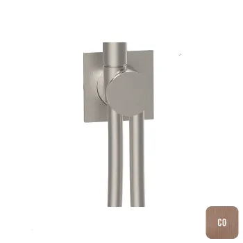 Внешняя часть вывода из стены с держателем и шлангом Almar 150 для душевой лейки, медь брашированная pvd E192001.CO