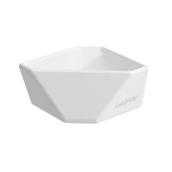 Laufen  Home collection  Керамическая чаша для украшений 105х100х40 мм TRIO TRAY, цвет белый