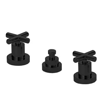 Смеситель для биде Fima Carlo Frattini Maxima на 3 отверстия, чёрный матовый F5322NS