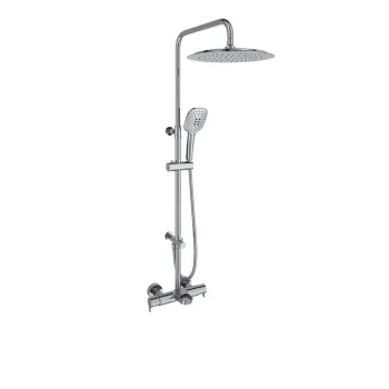 Душевая система Ramonsoler Blautherm термостатическая с изливом и с регулировкой высоты 945613RP300