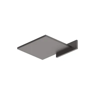 Верхний душ с функцией водопада Fantini Ak/25 настенный, латунь, Matt Gun Metal PVD 86 P5 8043B