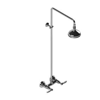 Душевой комплект Stella Italica Leve 3283/301/314A-140: смеситель, штанга+верхний душ 140 хром IL 02411 CR00