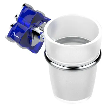 Стакан THG Petale De Cristal Bleu U6B-A02-536 хром