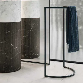 Полотенцедержатель напольный Noorth Milldue Edition Roma 508х253х800, металлический, черный матовый 5078