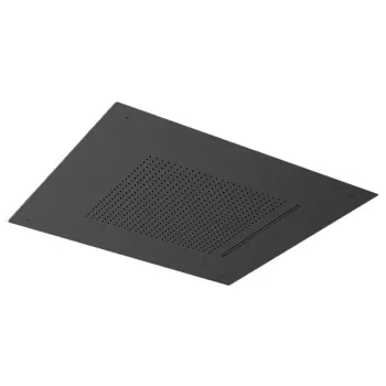 Встраиваемый верхний душ Almar 49,8х49,8, 2 типа струи, black absolute brushed pvd E044280.AB