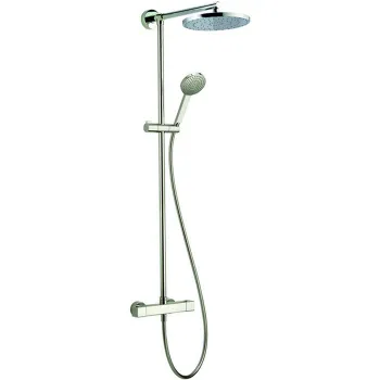 Настенная душевая система Cisal Roadster термостатический смеситель для душа,верхний душ,ручной душ с держателем и шлангом, хром RRC7802021