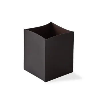 Корзина для бумаг Decor Walther NAPPA PK натуральная кожа, Черно-коричневый 938790